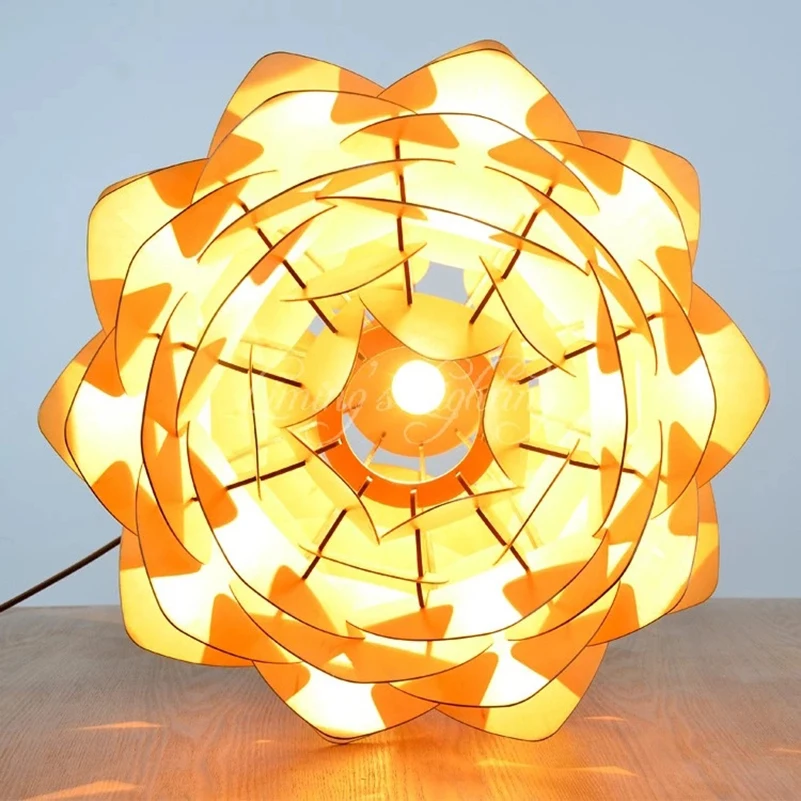 Деревянная Скандинавская декоративная лампа столовая кафе гостиная спальня