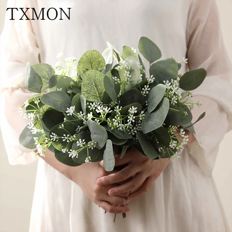 Искусственные листья растений с фруктами эвкалипта деньги лист искусственные