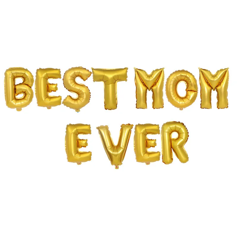 Воздушные шары с надписью Best MOM Ever 16 дюймов | Дом и сад