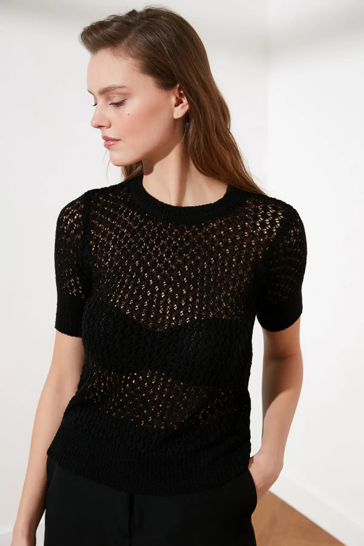 

Trendyol Cellular Knitwear Sweater TWOSS21KZ0049