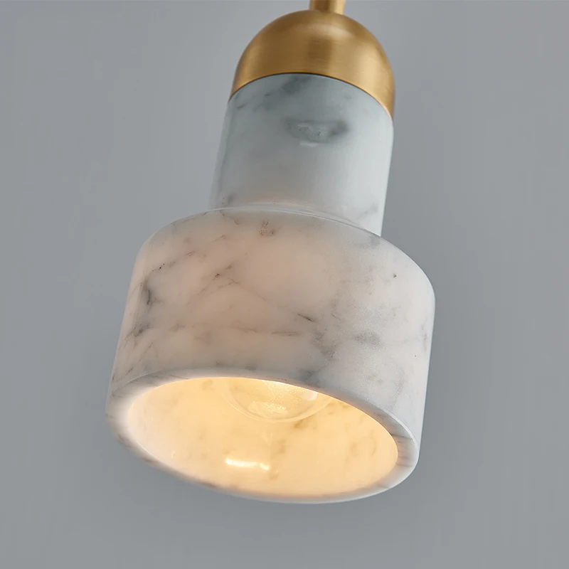 

VSDF Nordic Style Marble LED Pendant Light Dinning Living Room Lights Copper Simple Modern Pendant Lamp Hanglamp Luminaria