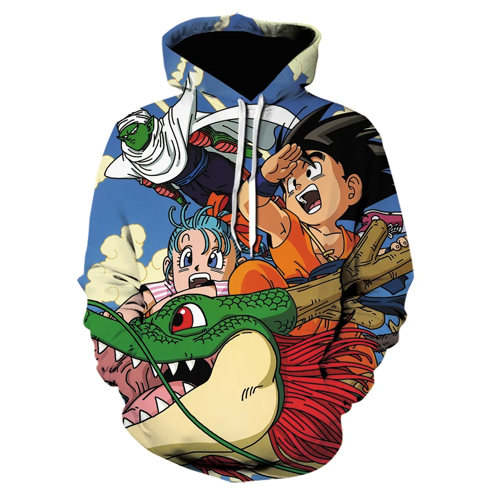 

New Anime 3d Printing Hoodie Men's And Women's Sweatshirt Kids Cartoon Goku Pocket Hoodie Fashion Pullover Coat