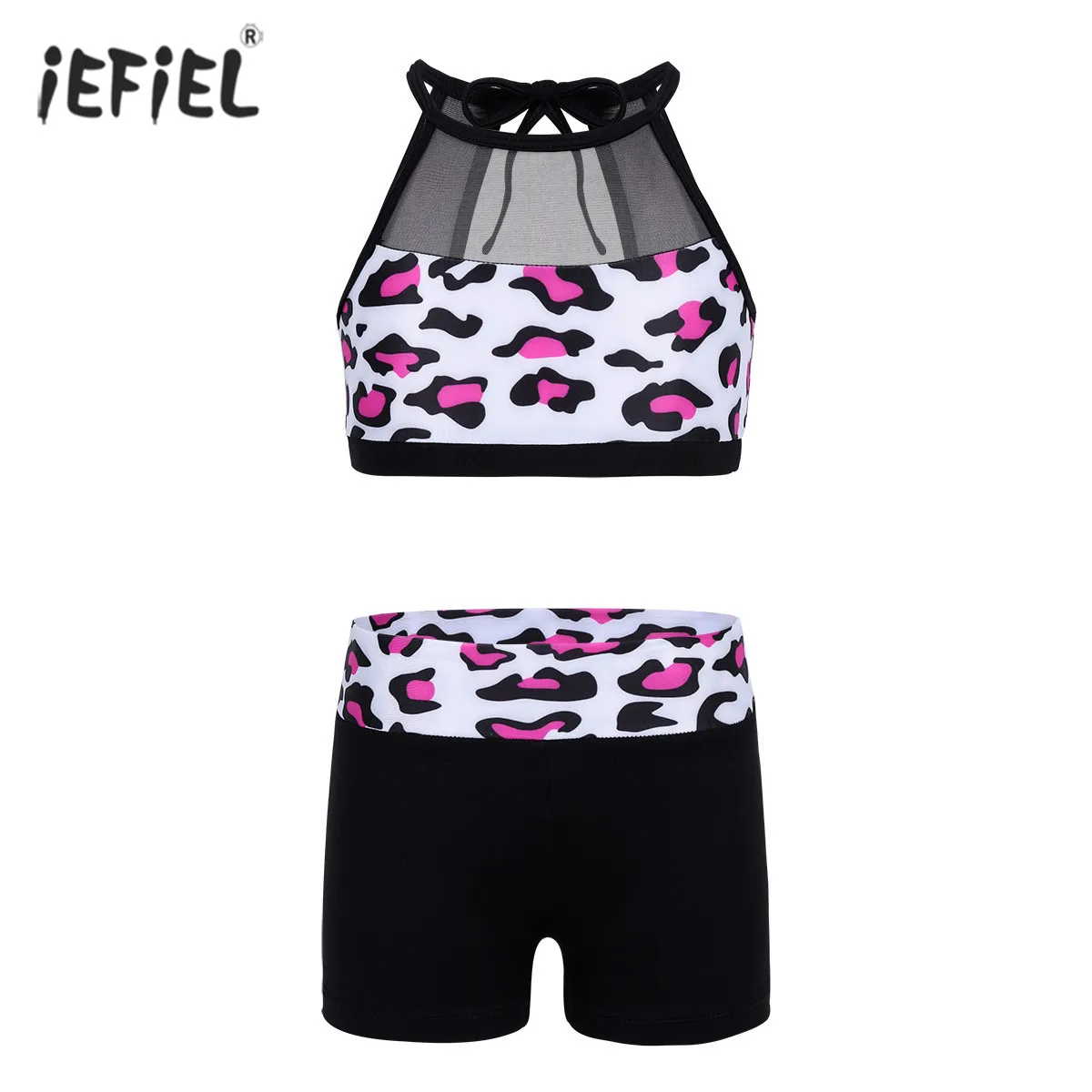 Детский комплект из топа и бюстгальтера шортов в горошек для девочек|Комплекты