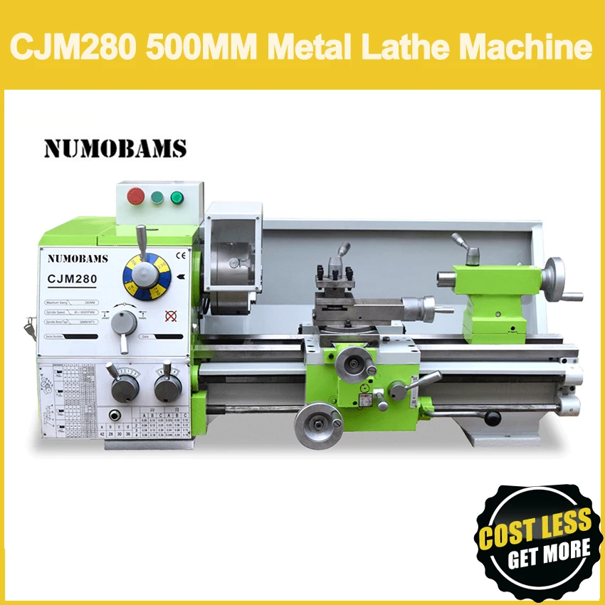 Металлотокарный станок NUMOBAMS CJM280 750 Вт шпиндель MT5 резьба 280*500 мм|Станок| |