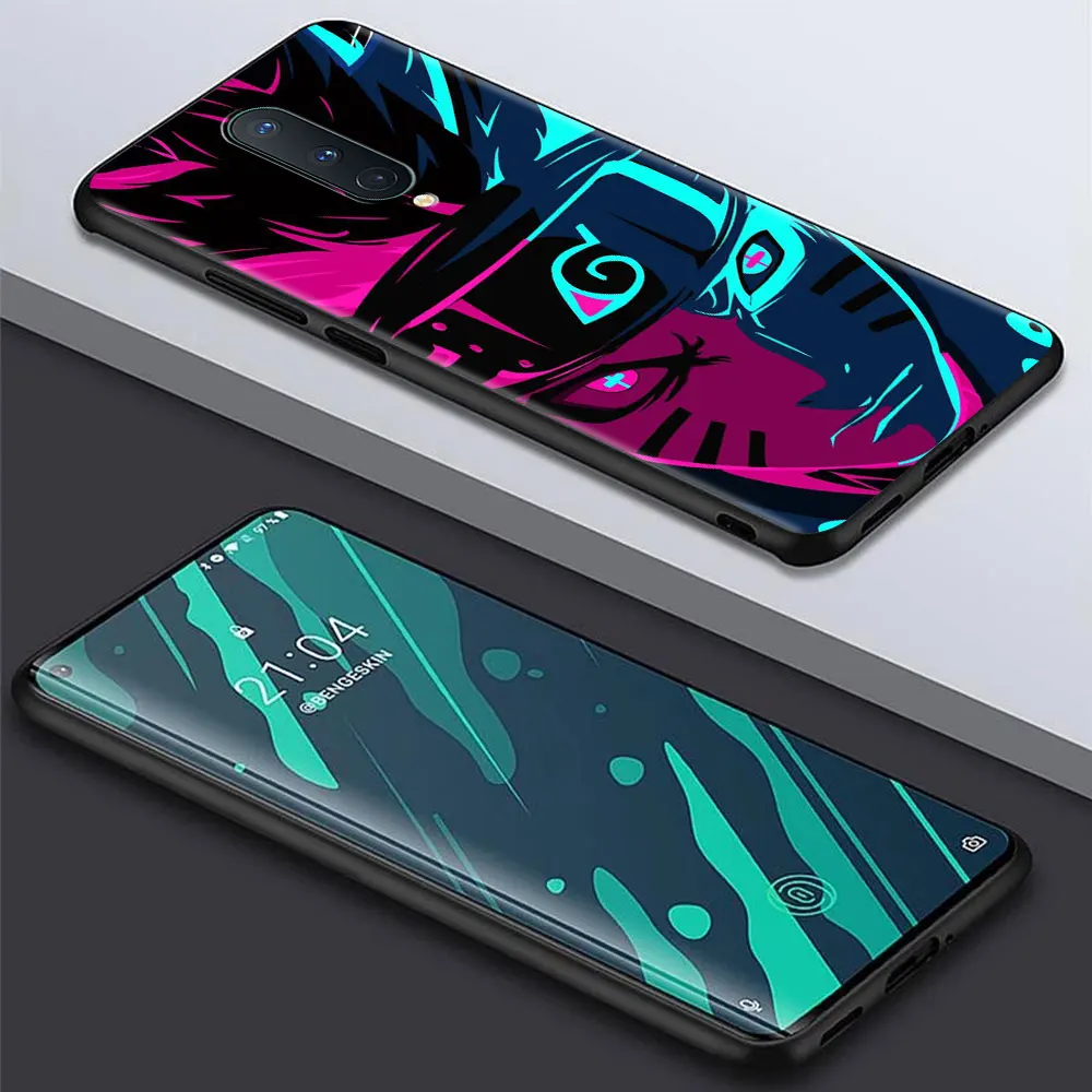 for oneplus 9 8 pro case nord z 8t n10 7 n100 6 6t 7t 9r 5g soft silicone shockproof phone bumper cover anime s sasuke k kakashi free global shipping