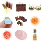 Мебель для кукольного домика, аксессуары для украшения кукольного домика, мини-модель телефона, аквариум, картофельные чипсы, маленькая банка для леденцов