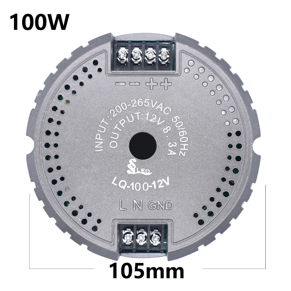 Светодиодный драйвер AC220V до DC12V 5a 8A 12a светильник s 60 Вт 100 150 круглый для источник