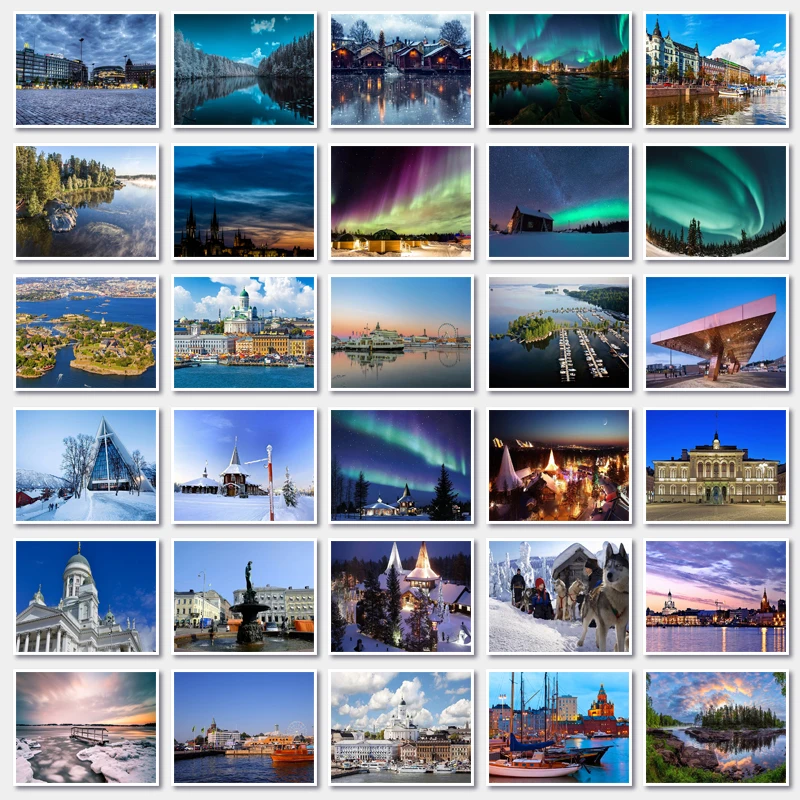 Финляндия Хельсинки пожелание путешествий деловая открытка поздравление