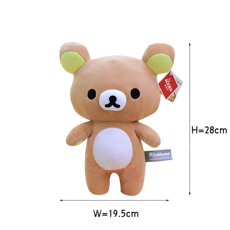 Новый стиль клубника Rilakkuma плюшевая игрушка пара медведь мягкая курица кавайная