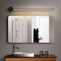 modern mirror front light bathroom light led white black bathroom dresser toilet mirror cabinet makeup lamp bedside wall lamp