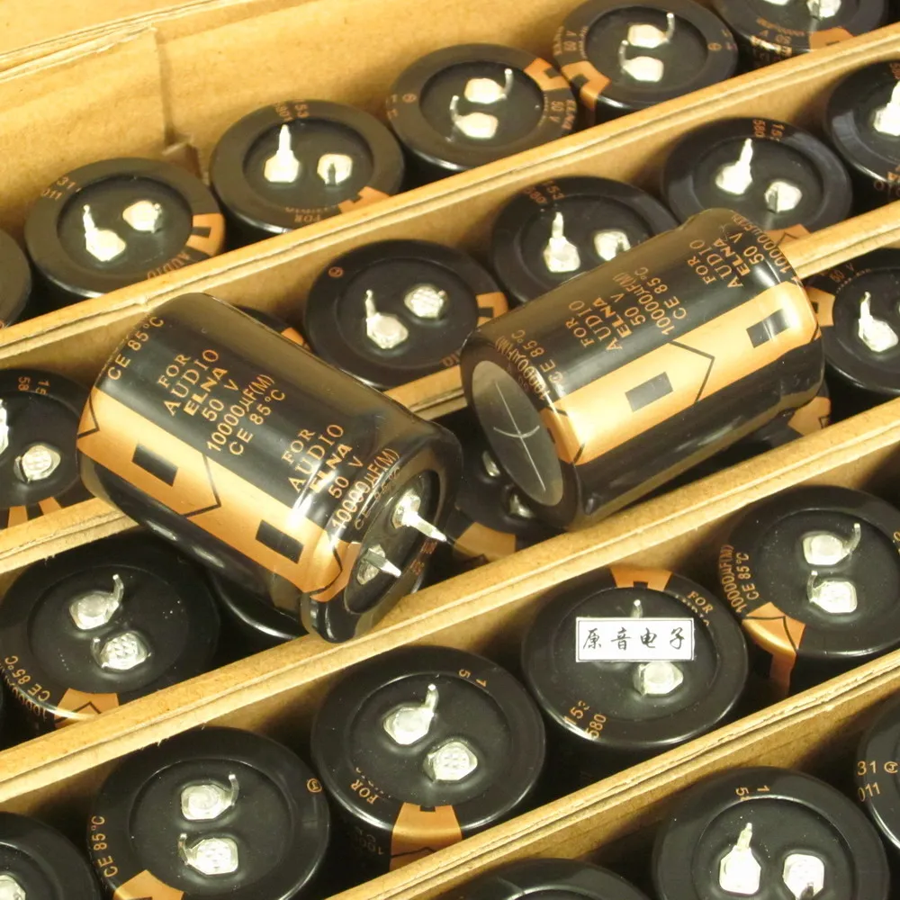 2pcs 10000UF 63V 50v 80v10000uf 100v 63V10000UF FOR AUDIO ELNA Brand new original Hifi DIY audio filter electrolytic capacitor - купить по