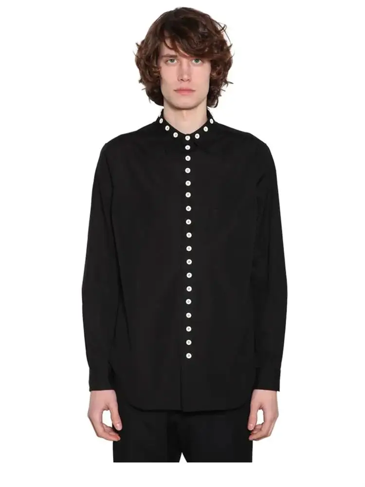 Новинка лета 2020 Мужская модная индивидуализированная рубашка большого размера с