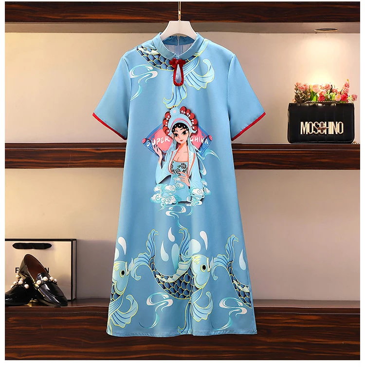 

New Tide Summer Dress Women Hollow Out Mandarin Collar Sweet Style Dresses For Women Young Ladies Dress Clothes Vestidos SL447