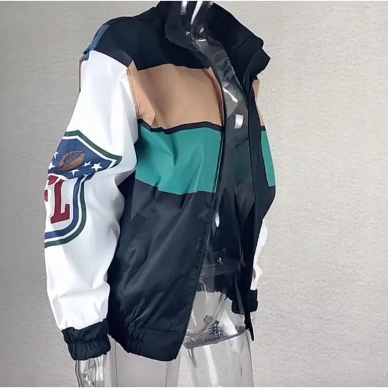 America Bomber Baseball Bat Basic Jacket Female Men Coat Women Clothing Harajuku Plus Size Streetwear Outerwear Goth | Женская одежда