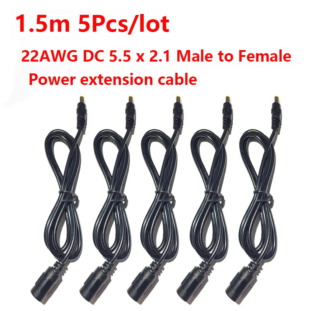 5 шт. удлинитель питания DC Jack штекер Мама папа электрический провод терминал
