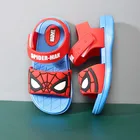 Шлепанцы детские летние с открытым носком, сланцы, детская обувь для мальчиков и девочек, Disney, человек-паук