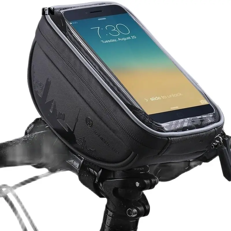 

Waterproof Large Capacity Bag Touch Screen Mobile Phone Bag Mountain Bike Front Beam Cycling Bag Handlebar Bag Upper Tube Bag