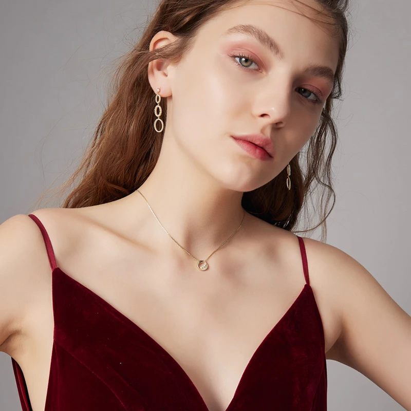 SA SILVERAGE Freshwater Pearl Necklaces Silver Zircon Necklace Female Desert Moonlit S925 Sterling Women's Chain | Украшения и