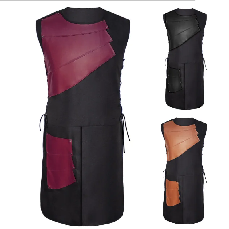 Кожаный мужской жилет Броня средневековый война для реалистичных игр В