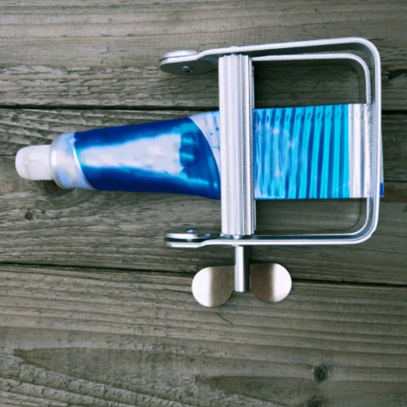 

1pcs Lazy Toothpaste Dispenser Metal Squeezing Tools Tube Squeezer Hair Color Dye Cosmetic Paint Squeezer Tube Wringer