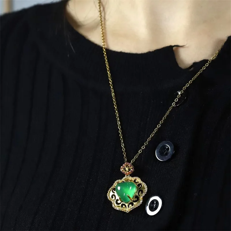 Горячая Распродажа натуральный ручная резьба Нефритовое медное покрытие 24K