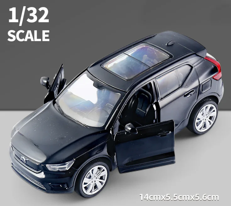2021 Новинка 1:32 внедорожник из сплава VOLVO XC40 литая модель игрушечных автомобилей со