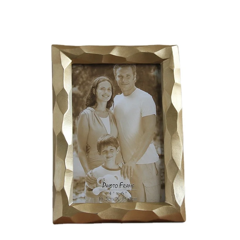 

Nordic Luxury Photo Frame Insert Holder Aesthetic Creative Photo Frame Modern Resin Marco De Fotos Bedroom Decoration EI50JK