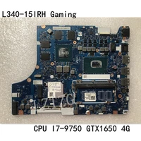for original laptop lenovo ideapad l340 15irh gaming motherboard mainboard cpu i7 9750h gtx1650 4g fru 5b20s42306