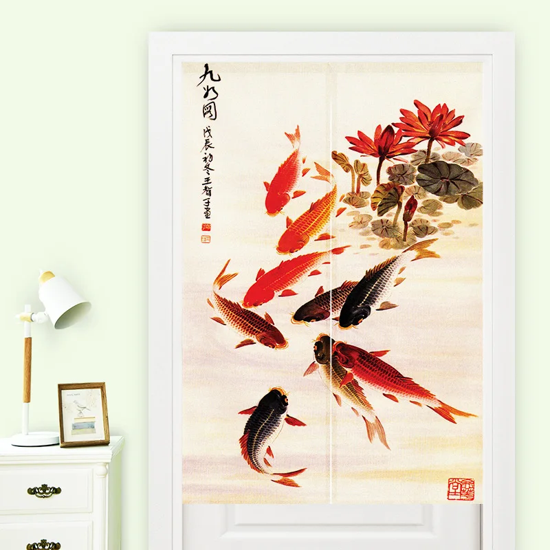 Декоративная занавеска в виде цветка сливы китайские чернила фэн-шуй японская