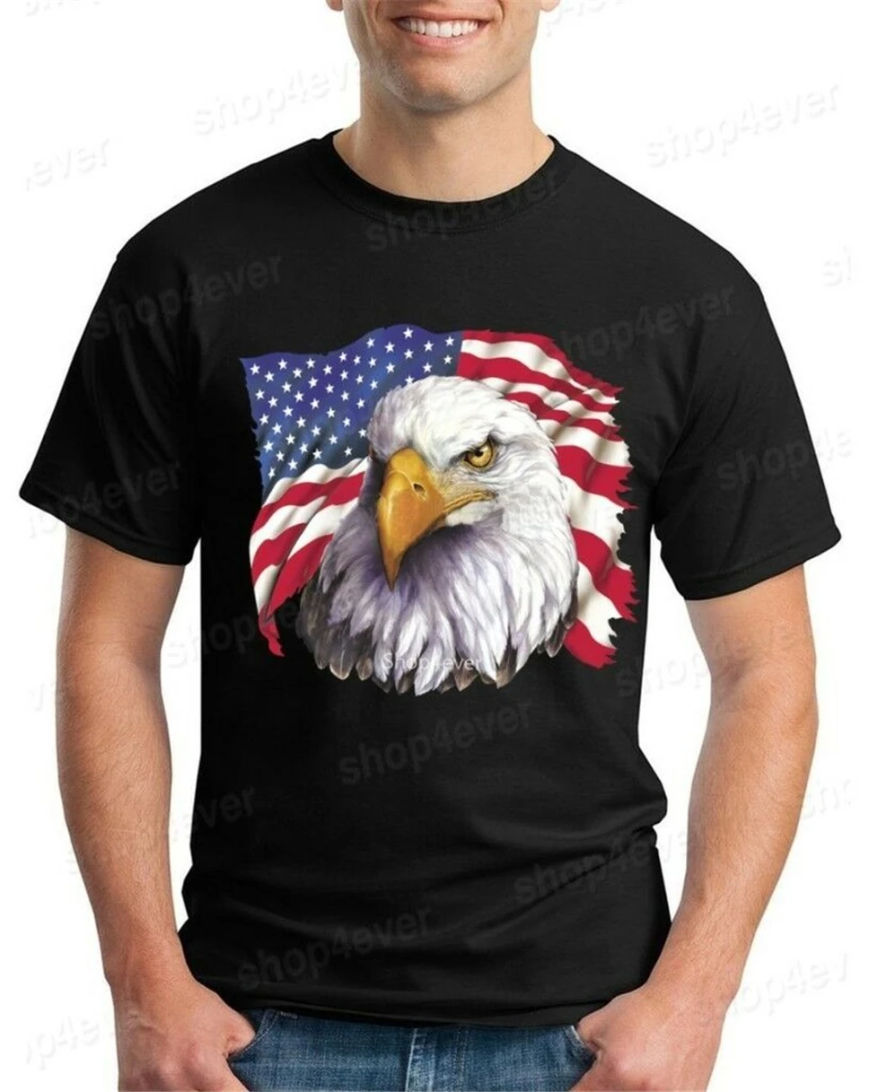 Футболка с американским флагом национальным символом Орлом рубашки 4 июля новая