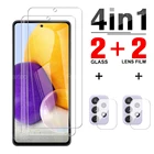 4 в 1 закаленное стекло для объектива Samsung Galaxy a72 a71 a80 a90