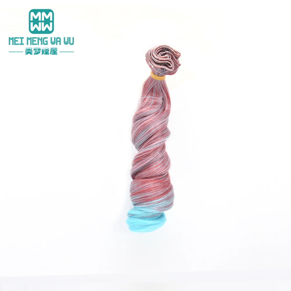 1pcs 15cm*100CM doll Wigs Curls Hair for dolls 1/3 1/4 BJD/SD diy Modeling Brown Blonde Black Milk | Игрушки и хобби