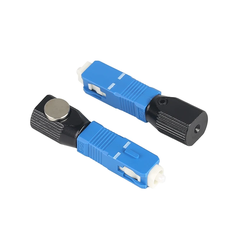 

FTTH Fibre Optical Connector Round SC Bare Fiber Optic Coupler Adaptor Converter Free Shipping