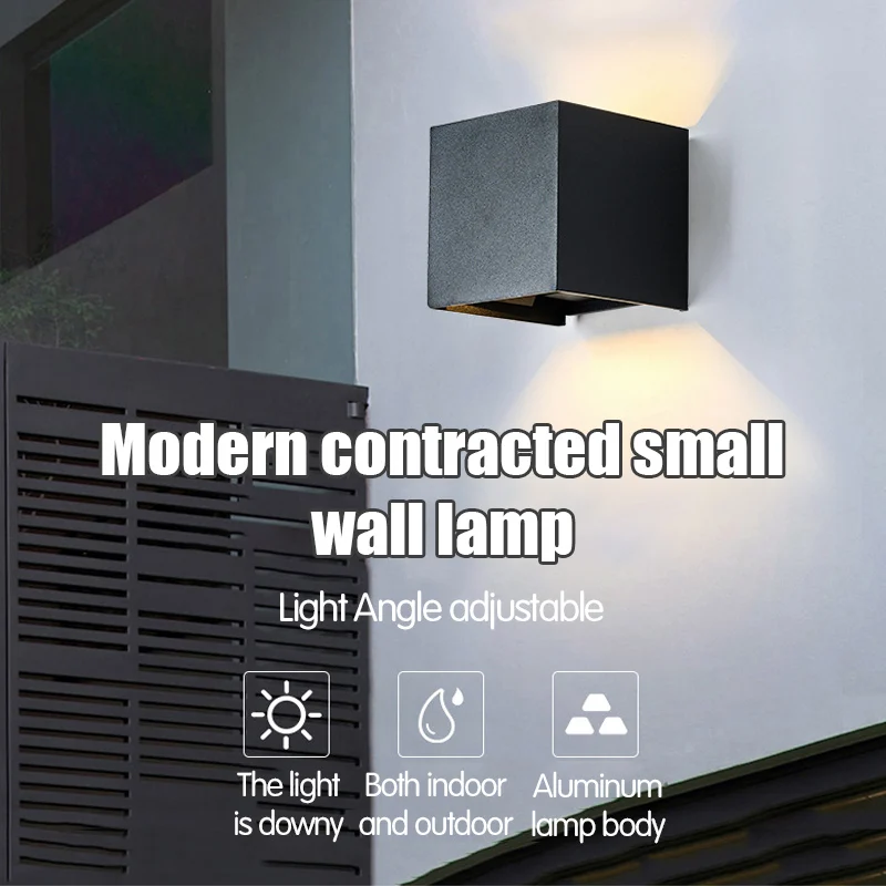 Светодиодная настенная лампа для дома и улицы водонепроницаемый садовый