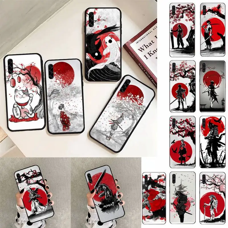 

Red Sun Japanese Anime Phone Case For Samsung Galaxy A30 A20 S20 A50S A30S A71 A10 A10S A6 plus Fundas Coque Bumper