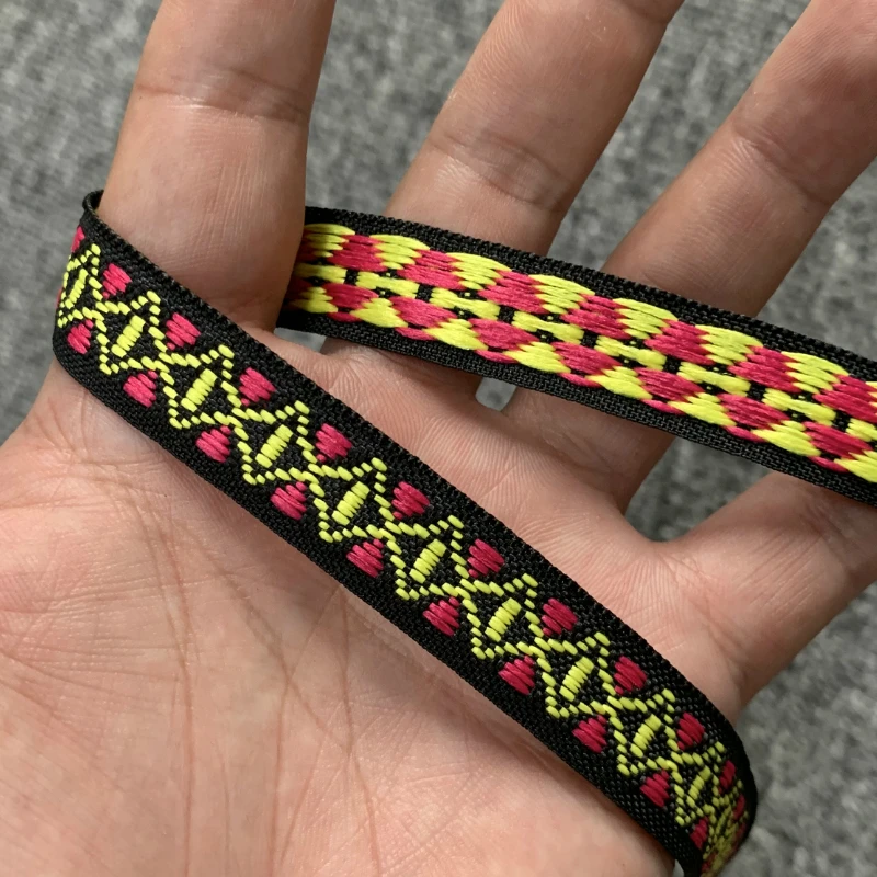 5 Ysrd 10MM-15MM Handmade Accessories DIY Polyester Woven Jacquard Ribbon With National Embroidery Trim | Дом и сад