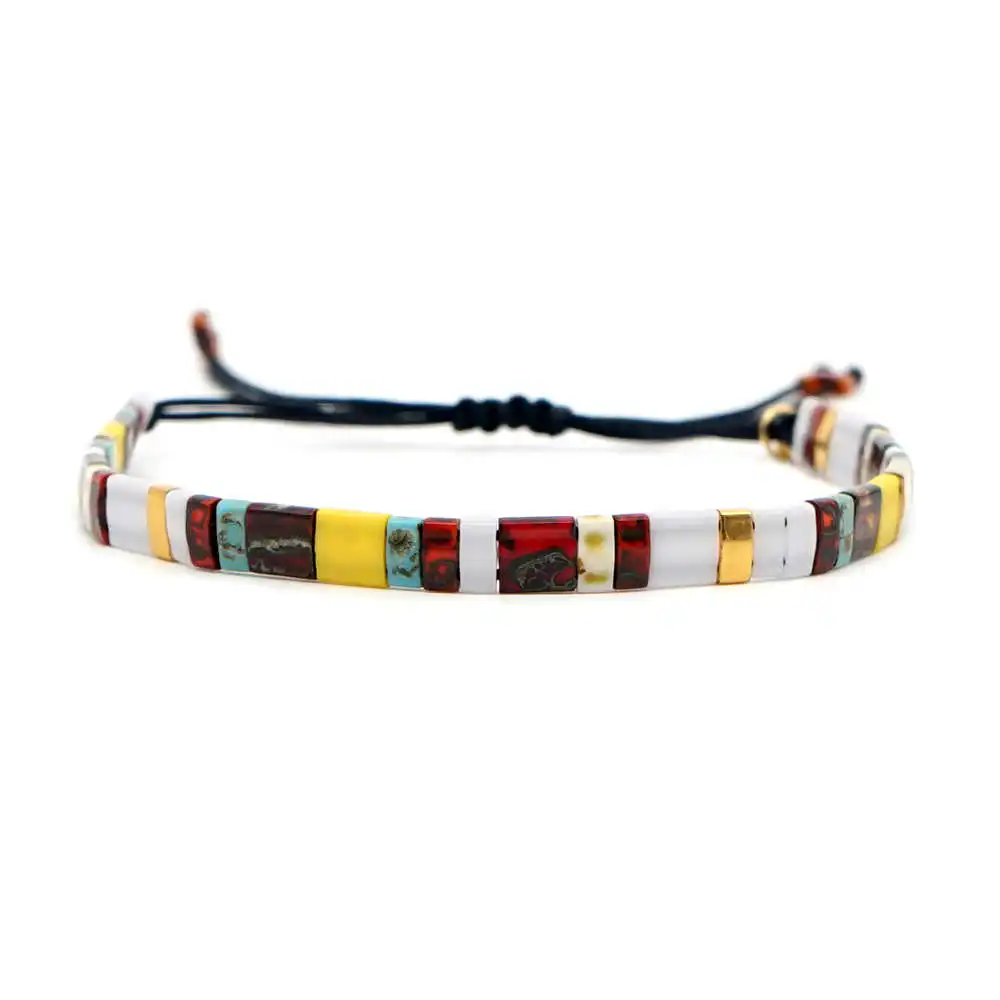 Женские браслеты с бусинами Go2boho Miyuki Tila богемные ювелирные изделия Браслеты Mujer