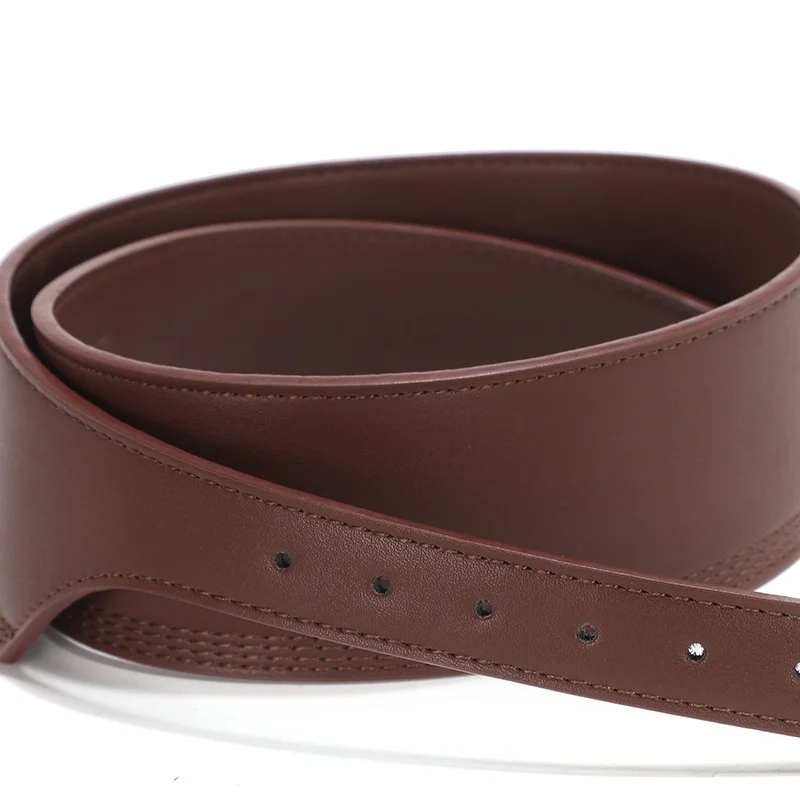 

Fashion Belts for Women PU Leather Gold Square Pin Buckle Belts Body Female Wide Soft Waistbands