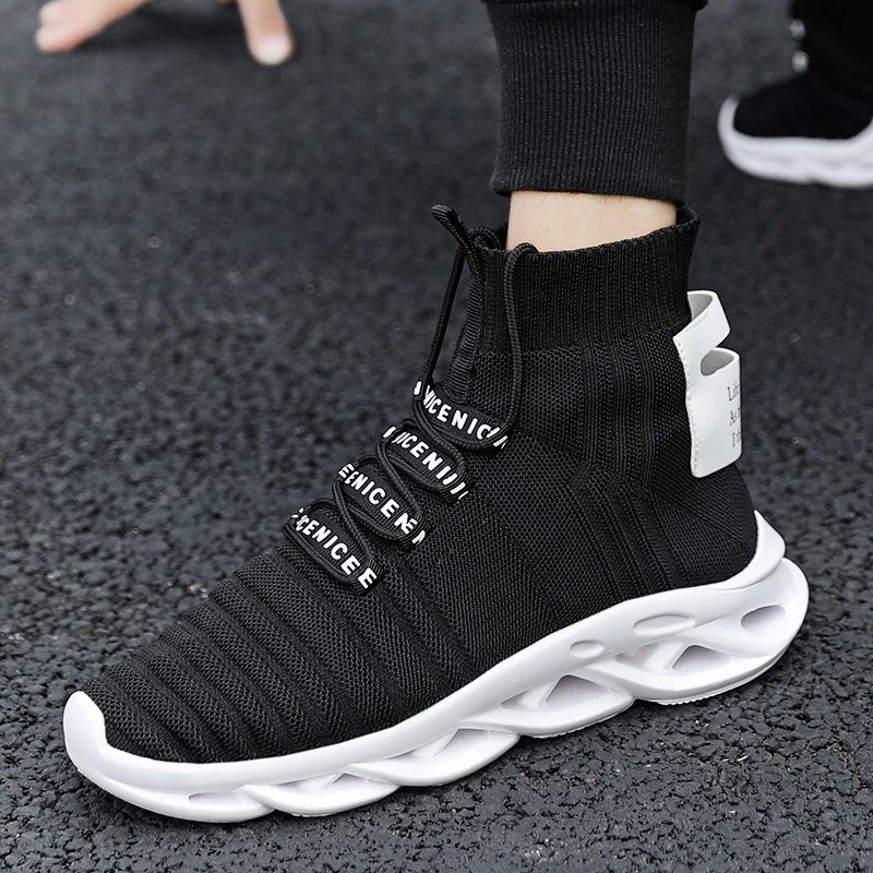 Мужские кроссовки Bjakin с высоким берцем для бега на открытом воздухе спортивная