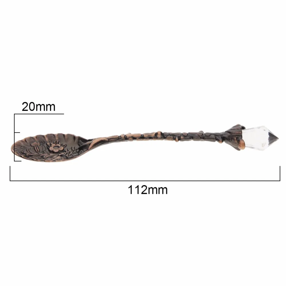 112 мм Хрустальная голова узор кофейная ложка кухня столовая и бар винтажная