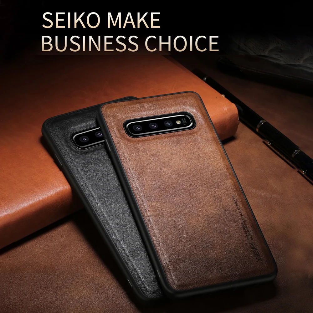 LLZ. COQUE, ультратонкий кожаный чехол премиум класса, защитный чехол для samsung Galaxy S10e S9 S10 Plus Note 9, чехлы, чехлы