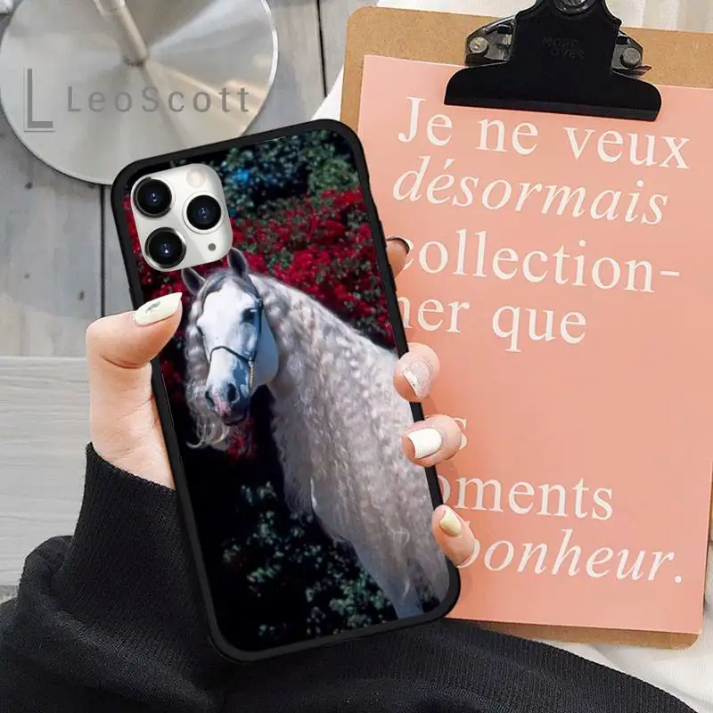 

Horse Animal Running cool Phone Case for iPhone 11 12 pro XS MAX 8 7 6 6S Plus X 5S SE 2020 XR Shell Cover funda