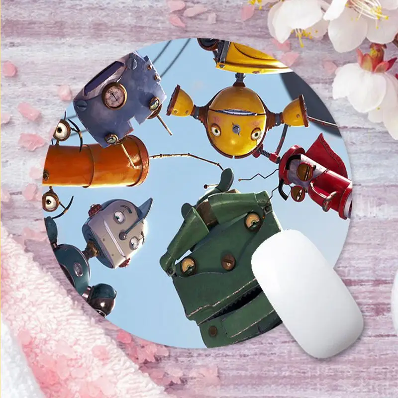 

2021 New Disney Robots round Mouse pad PC Computer mat Anti-Slip Laptop PC Mice Pad Mat gaming Mousepad