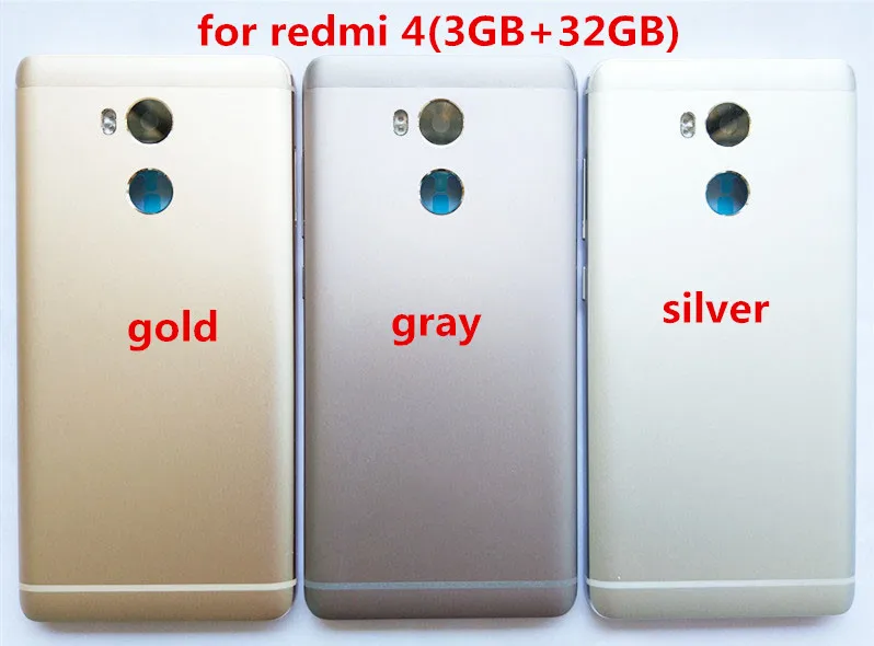 Крышка батарейного отсека для Xiaomi Redmi 4 Pro Prime задняя крышка с кнопками питания и