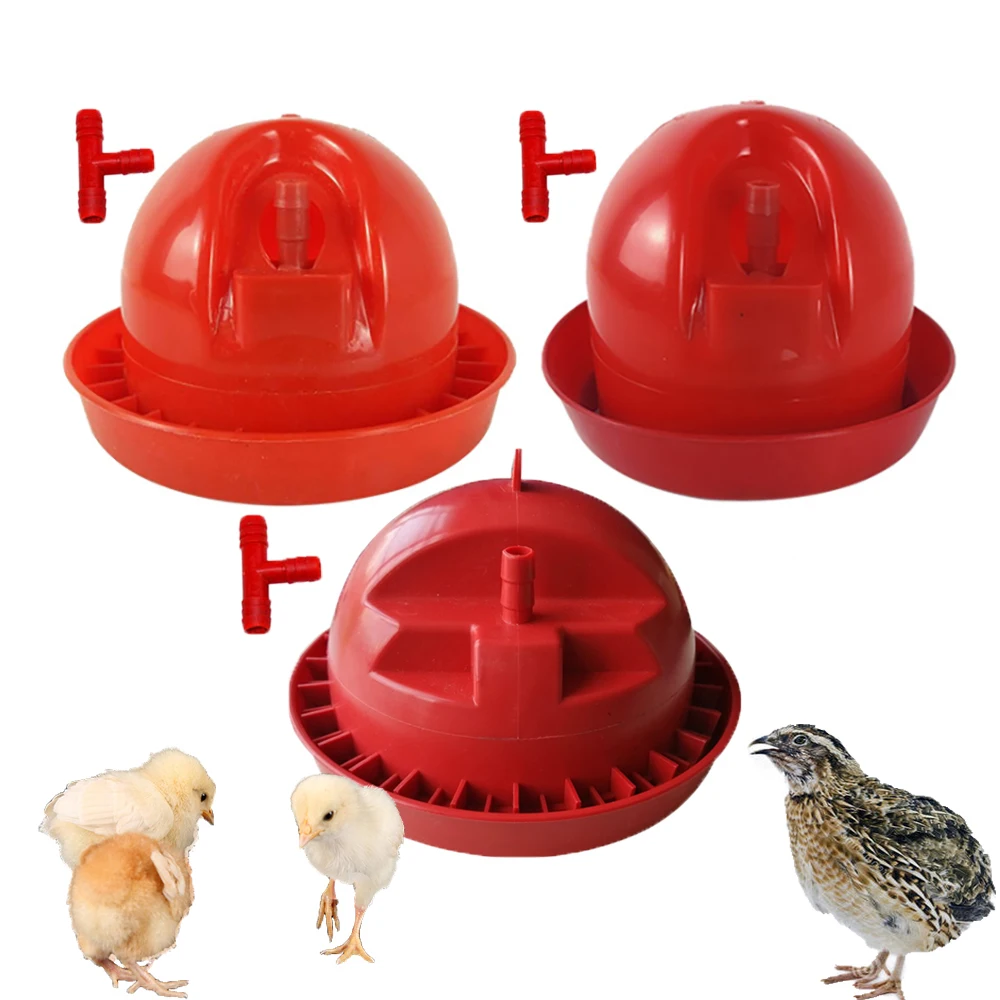 Поилка небольшая для кур автоматическая пластиковая чаша полива фонтан чайник