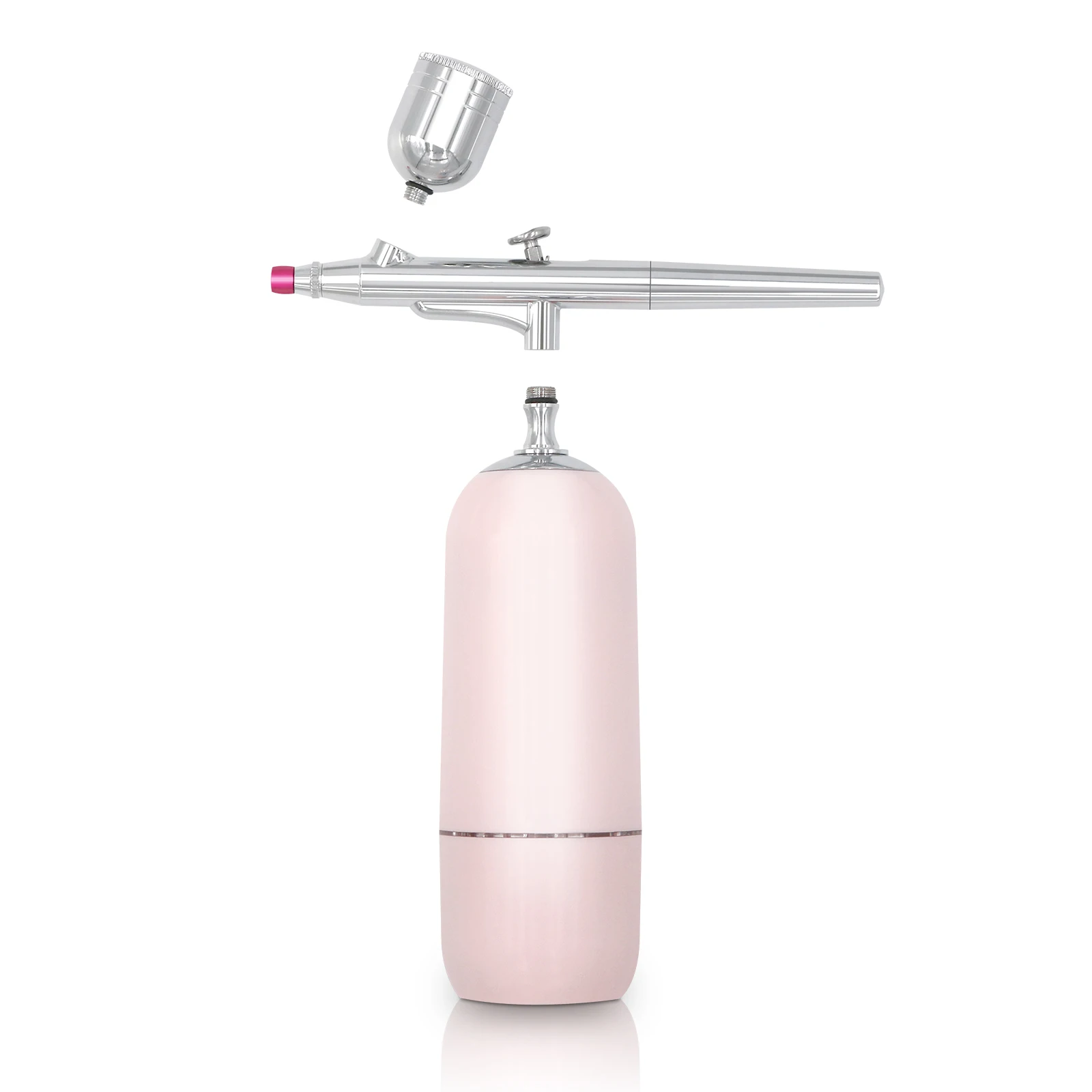 Barato PINKIOU-Herramienta De Pulverización Portátil, Mini Aerógrafo, PISTOLA DE PULVERIZACIÓN Inalámbrica, Compresor De Aire, Kit De Maquillaje, Pastel De Uñas, Máquina De Pintura Corporal
