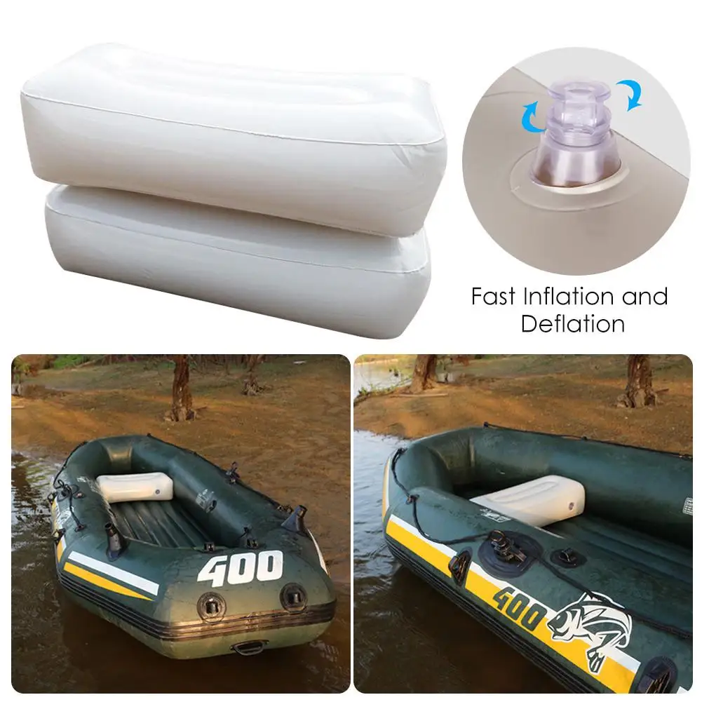 

PVC inflatable Lightweight Air Cushion Seat for Inflatable Kayak Fishing Boat seat pillow Rafting Beach Moisture-proof Cushion