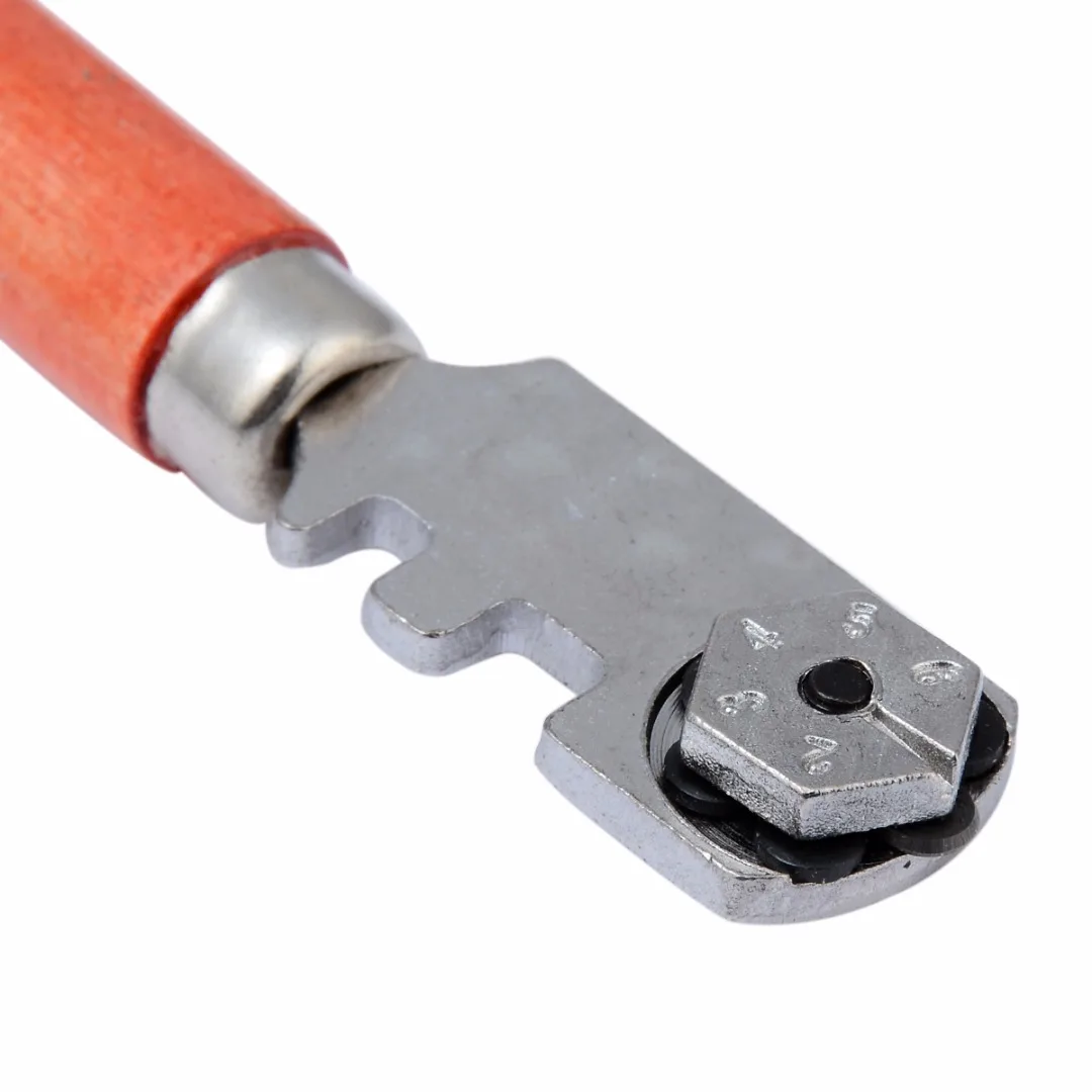 

Mayitr 1pcs Portable Tipped Tile Glass Cutter Cutting Wheel Metal Handle Head Cutting Craft Hand Tool