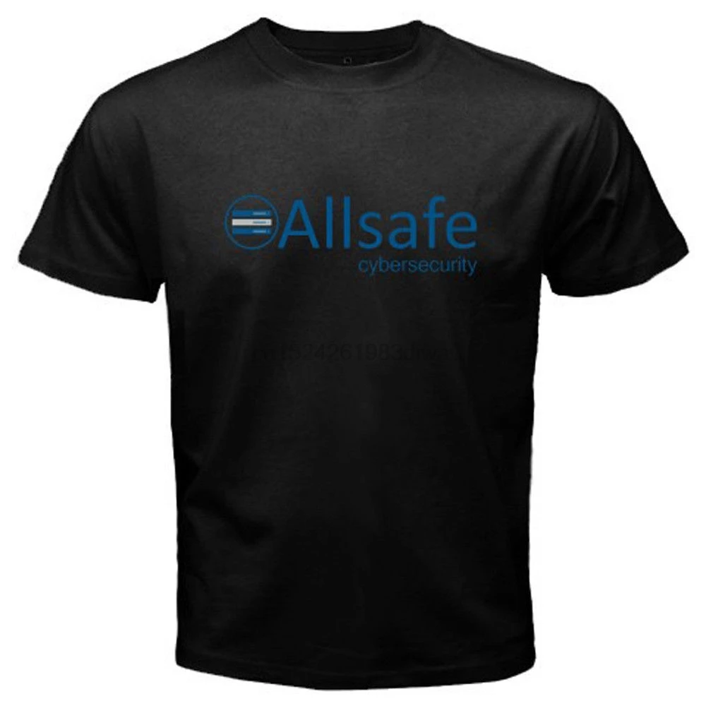 

New Allsafe Cybersecurity Corp Mr.Robot Mens Black T-Shirt Size S-3XL