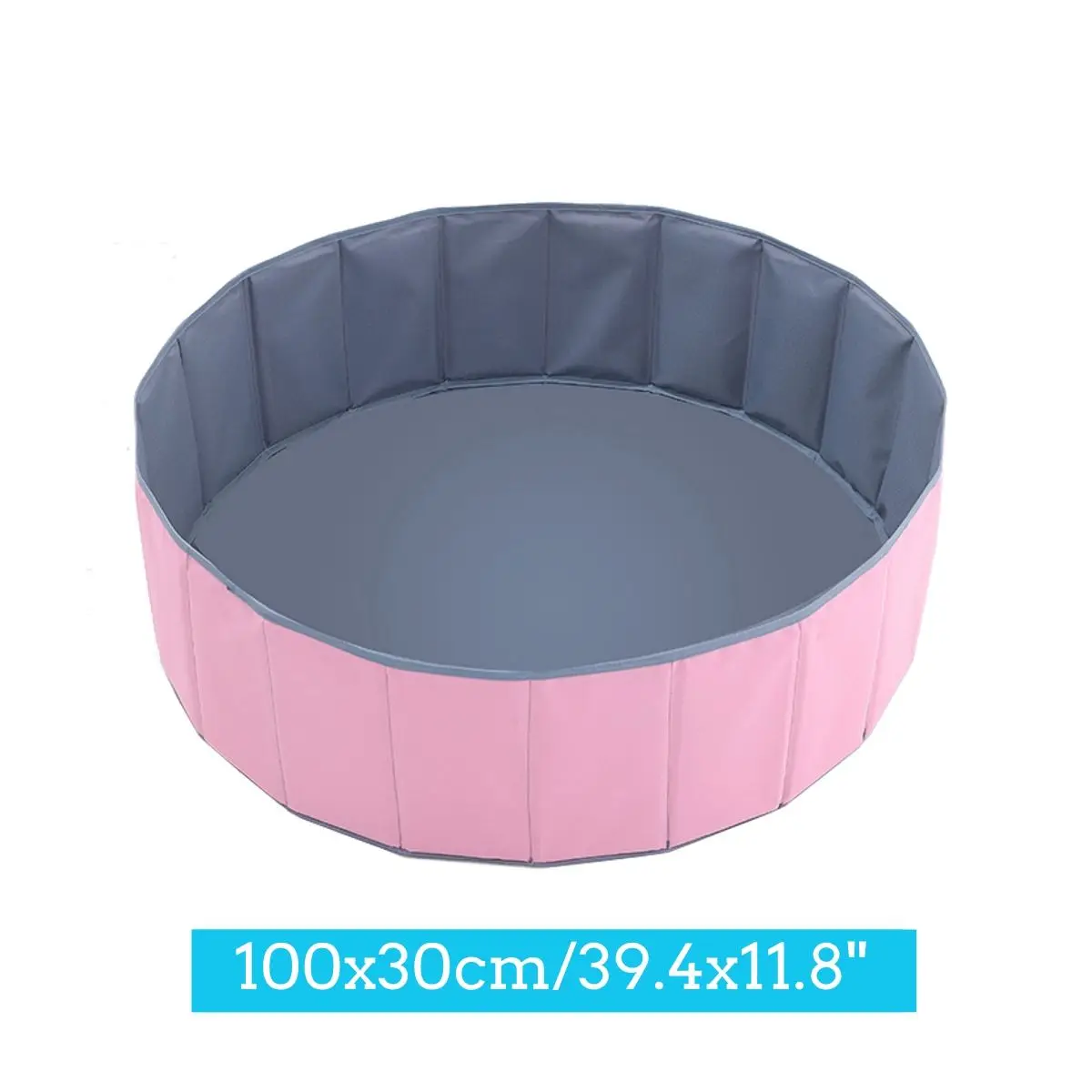 PinkGrey 100x30cm Детский манеж, блестящий мяч, ямы, складной мяч, бассейн, 100 шт, Океанский шар, игрушка, моющийся, складной забор, 3 размера - Цвет: PinkGrey 100x30cm